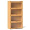 4-Tier Wicker Bookcase with Doors Perfect for Study Room or Living Room